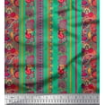 thumbnail image 1 of Soimoi Modal Satin Fabric Stripe,Floral & Paisley Print Fabric by The Yard 42 Inch Wide, 1 of 1