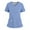 light blue, variant on Medical Scrub Set for Women, Modern V Neck Scrub Top & Jogger Pant with 8 Pockets Professionals Soft Stretch Medical Nursing Uniforms Set (Navy)