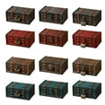 thumbnail image 5 of Locking Wooden Storage Box Vintage Homes Decors Secure Container For Valuables Multifunctional Organizing Case, 5 of 9