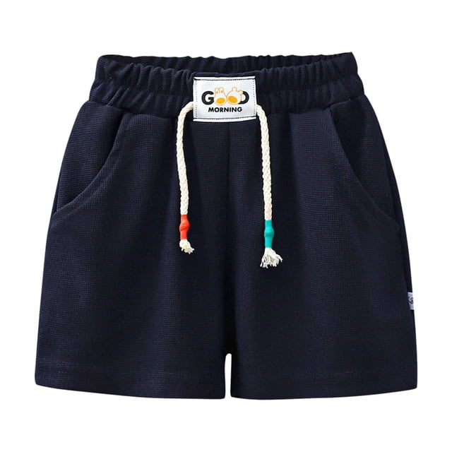 RIJOPUTY Shorts Garçon Taille 7 Shorts Athlétiques pour Garçons Shorts Rouges Shorts de Vélo avec Poches Vêtements Bébé Garçon 3 Mois Vêtements Garçon de 8 Ans Vêtements Garçon Taille 4, Bleu 12-13 Ans