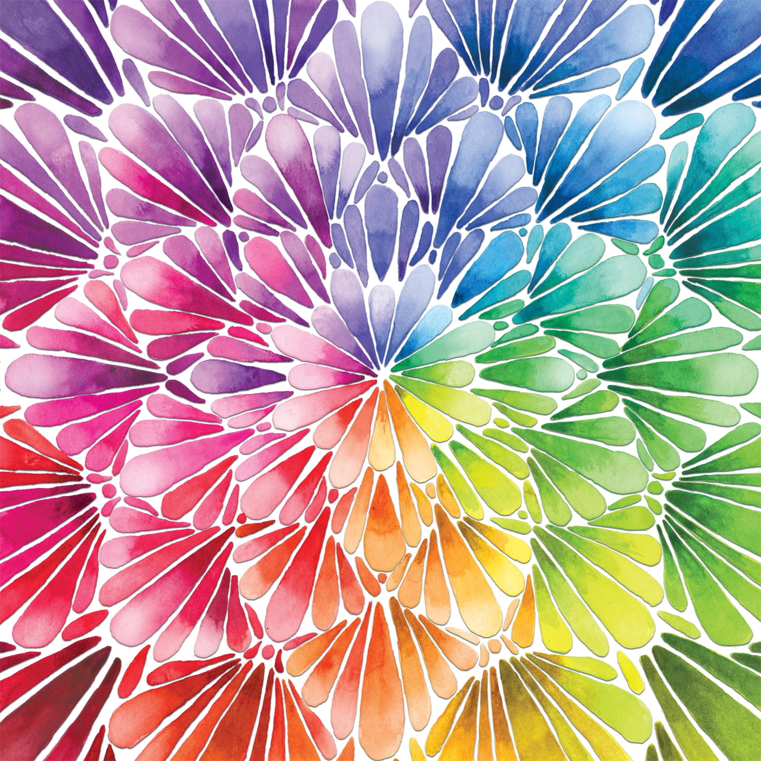 Buffalo Games 300-Piece Josie Lewis Square Petals Interlocking Jigsaw Puzzle