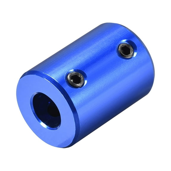 6mm to 8mm Bore Rigid Coupling 25mm Length 18mm Diameter Aluminum Alloy Shaft Couplers Connector Blue 4pcs