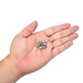 thumbnail image 4 of Uxcell 30Pack Grapas de Cuero de Latón, Sujetador de Bucles de Cinturón Rectangular de 8x5mm para Sujetador de Cinturón, Plata, 4 of 6
