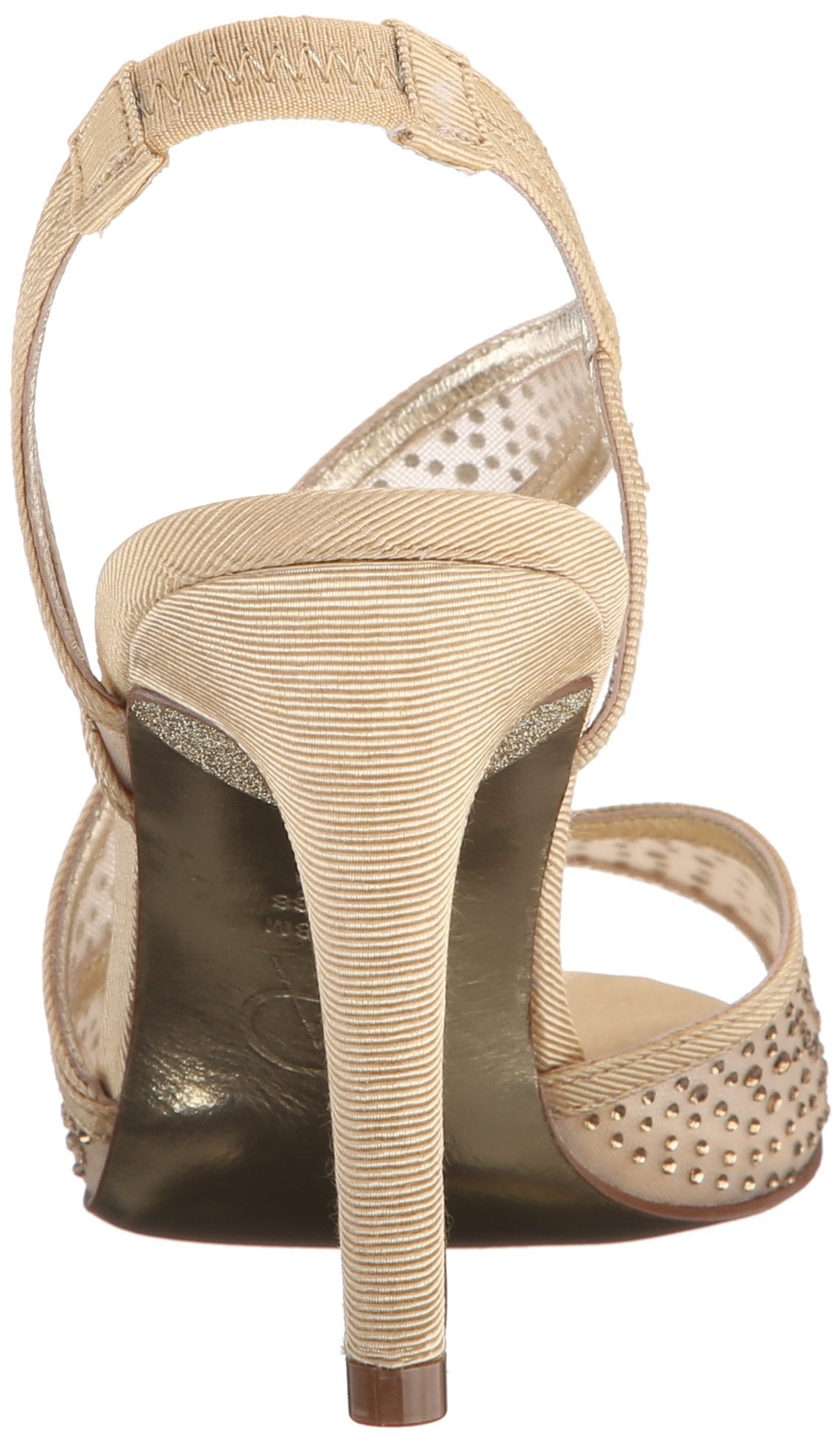 Adrianna Papell Womens Andie Mesh Rhinestones Slingback Heels