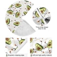 thumbnail image 2 of GZHJMY Avocado Christmas Tree Skirt Home Decoration Large Round Christmas Tree Skirt for Holiday Party Home Christmas Day Ornaments, 35.4", 2 of 6