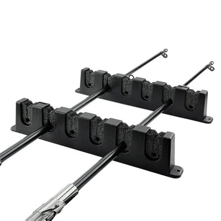 Fishing Horizontal Rod Rack for Garage Fishing 4 Rod Storage Tool