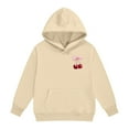 thumbnail image 4 of Mercatoo Girls Long Sleeve Hooded Sweatshirt Thick Graphic Hoodie Cute Pullovers Tops Cute Tween Sweatshirt Blanket for Kids, 4 of 8