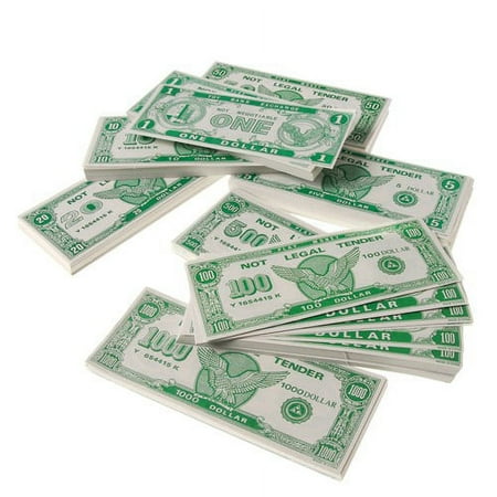 Paper Play Money (1000 $10 Bills Per Package)