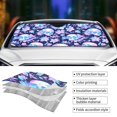 thumbnail image 5 of Bingfone crystal Skull flower leaf Car Windshield Sun Shade Protector Keep Your Vehicle Cool Sun Shield Visor Cover Foldable for Car Truck SUV-Small, 5 of 8