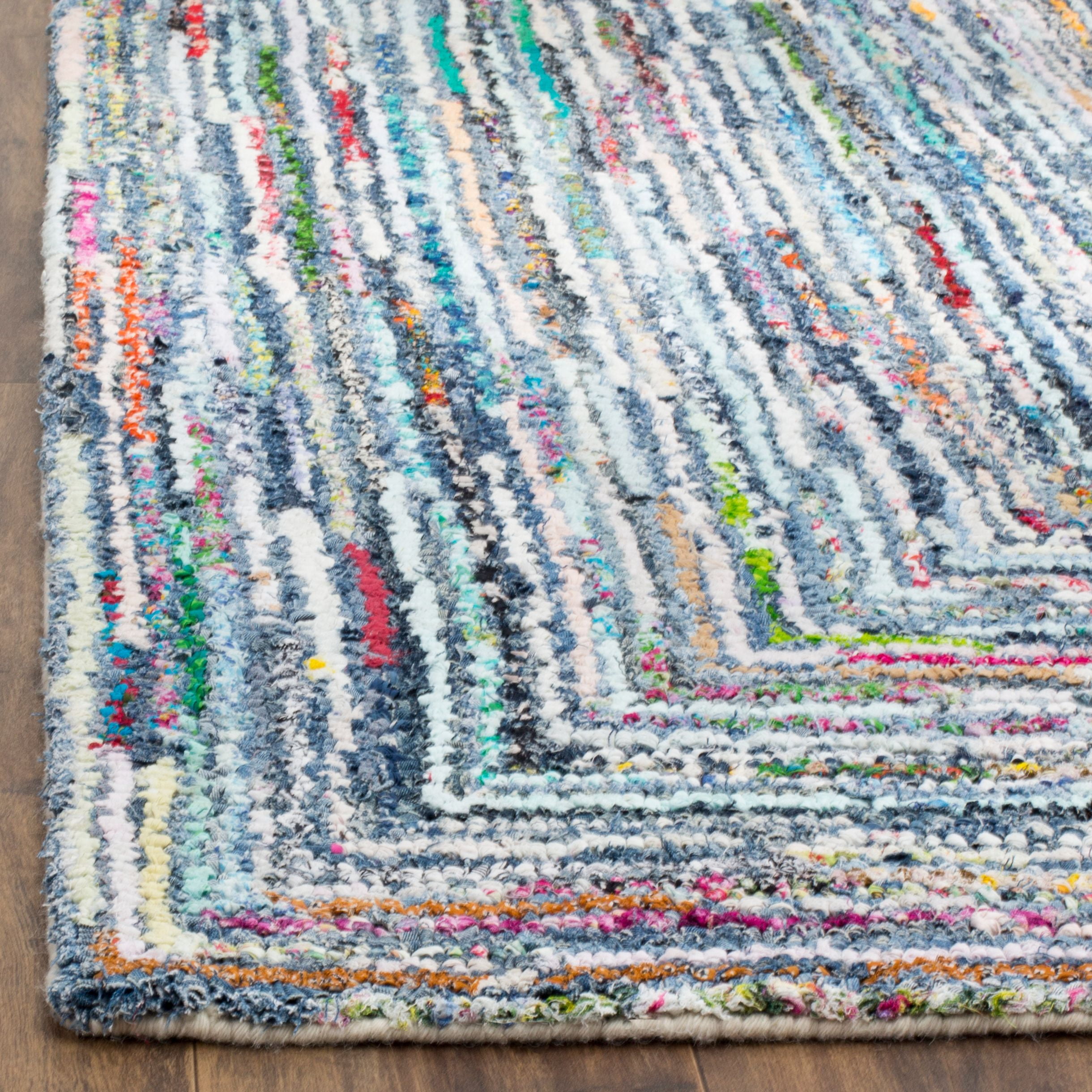 SAFAVIEH Nantucket Collection NAN215A Handmade Multi Rug