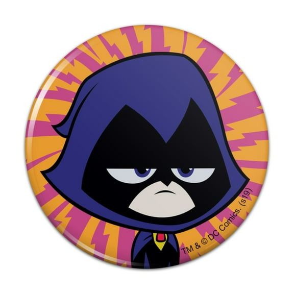 Teen Titans Go! Raven Kitchen Refrigerator Locker Button Magnet