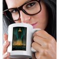 thumbnail image 2 of 3dRose, Vintage New York Central Building Park Avenue New York Travel Poster, 15oz Mug, 2 of 7