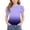 Purple, variant on Kukoosong Girls' Gradient Color T-Shirts with Puff Sleeves, Casual Short Sleeve Crewneck Graphic Tees, Summer Outfit Fashion Top for Kids