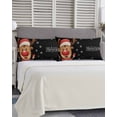 thumbnail image 5 of Merry Christmas Pillow Covers King Size, Winter Cartoon Xmas Deer Snowflake Soft Bed Throw Pillowcases Breathable Cooling Long Lumbar Body Pillow Sham Cover for Bed Sofa 20''x40'', 5 of 7
