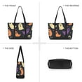 thumbnail image 6 of FORMRS Canvas Laptop Tote Bag for Women with 15.6" Computer Compartments Shoulder Handbag, Purple Halloween Ghosts, 6 of 7