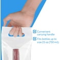 thumbnail image 2 of Impresa - Wine To Go Bag -Fits 25 oz. Bottles, Clear Plastic [50-Pack], 2 of 5