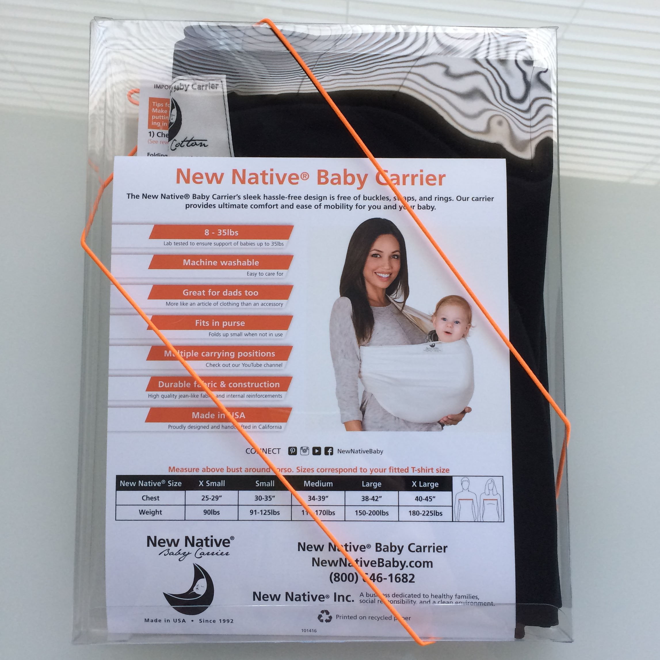 the new native organic baby carrier