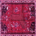 thumbnail image 1 of Ahgly Company Indoor Square Animal Pink Traditional Area Rugs, 4' Square, 1 of 4