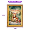 thumbnail image 5 of Merry Christmas Santa Reindeer Antlers Corgi Sleigh Xmas Winter Holiday Acrylic Plaque with Wood Photo Frame Box Welsh Corgi Dog Lover Gifts Idea Light Box - 00023, 5 of 5