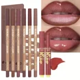 thumbnail image 2 of 7pcs Lip Makeup Matte Lip Liner Set + Lip Lipstick Matte Waterproof Long lasting Lipliner Pen Moisturizing Jelly Lipstick, 2 of 5