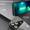 thumbnail image 4 of for iPhone 13 Pro Max Case Crystal Clear with Camera Lens Protector Luxury Plating Transparent Shockproof Anti-Scratch Soft TPU Phone Cases for Women Men-Black, 4 of 12