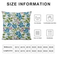 thumbnail image 6 of Nawypu Spring Square Throw Pillow Covers Cartoon Floral Flower Leaf Pattern Country Cottage Light Blue Green Velvet Soft Cozys Decor Washable Bed Pillow Covers 2pc, 6 of 6
