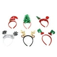 thumbnail image 3 of Bonita diadema navideña, 6 piezas, diadema navideña, diadema de árbol de Navidad, diadema de Papá Noel, funcionalidad de alta precisión, 3 of 12