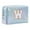 W, variant on Large Capacity Embroidered Alphabet Cosmetic Bag Travel Toiletry Organizer Storage Clutch Handbag