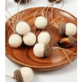 thumbnail image 4 of 10-Piece White Felt Acorn Ornaments - Cozy & Classic Decor for Your Christmas Tree & Fall Garland. Add Versatile Charm!, 4 of 4