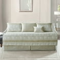 thumbnail image 4 of Home Soft Things 6-Piece Reversible Quilted Daybed Set w/ Bedskirt, Shams & Pillow - Emma Taupe, 75"x39", 4 of 8