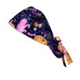 thumbnail image 4 of DORKASM Halloween Scrub Caps Women Caps Working Adjustable Tie Back Hats Light Purple One Size, 4 of 6