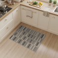 thumbnail image 2 of ODIKA 3'x5' Gray Beige Modern Geometric Striped Washable Area Rug Contemporary Block Motif with Diagonal for Hallway, Laundry Room, Non-Slip, Flatweave, Easy Care, 2 of 6