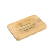 Bamboo Wooden Soap Dish Wood Soap Case Holder for Bathroom Shower Kitchen Scrubber Rectangle & Deep Wooden