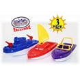 thumbnail image 4 of Set de barcos de plástico Matty's Toy Stop para velero, lancha rápida y barco de bomberos, 4 of 8