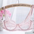 thumbnail image 4 of LEEYNEER Women‘s Sexy Lace Bra Non-Padded Underwire See Through Unlined Bra Mesh Sheer Plunge Low Cut Bralettes, 4 of 4