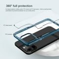 thumbnail image 6 of ELEHOLD Heavy Duty Clear Case for iPhone 15 Pro Max Transparent Crystal Clear Hard PC Back TPU Bumper Slim Thin Lightweight Shockproof Scratch Resistant Case for iPhone 15 Pro Max,Blue, 6 of 11