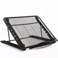 thumbnail image 1 of Soporte para almohadilla de luz para caja de luz, negro, multifuncional, antideslizante, soporte de mesa con luz LED de 7 esquinas para computadora portátil A4 LB4 L4S y la mayoría de las almohadilla, 1 of 5