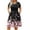 Multicolor SF31, variant on Zeagoo Womens Plus Size Summer Dress Short Sleeve Casual Mini Dresses Empire Waist T-Shirt Dress with Pockets