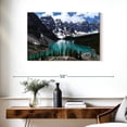 thumbnail image 3 of Elephant Stock Lake Louise Landscape Wall Art - Horizontal Canvas Wall Art - Living Room Wall Decor - Nature Canvas - Blue And Green Decor - 36" x 24", 3 of 8