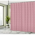 thumbnail image 4 of Ambesonne Vintage Shower Curtain, Minimalist Flowers Dots, 69"Wx75"L, Dried Rose and Pastel Pink, 4 of 4