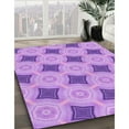thumbnail image 3 of Ahgly Company Machine Washable Indoor Rectangle Transitional Violet Purple Area Rugs, 6' x 9', 3 of 7