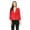Red, variant on Women's Solid Comfy Casual Office Work 3/4 Long Sleeve Open Front Blazer Jacket S-3XL