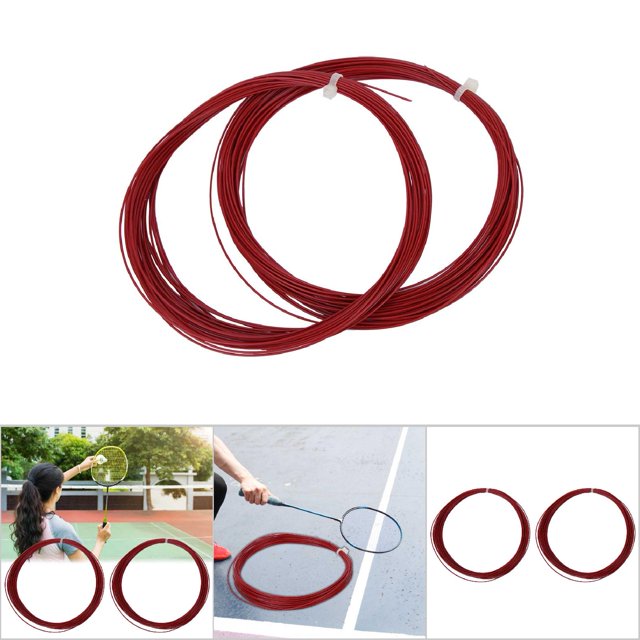 10m High Tension Badminton String 2 Pcs Durable Training Racket Lines Great Performance 5 Color Options