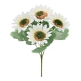 thumbnail image 1 of Artificial Flowers Bouquet, Realistic Plastic Memorial Flowers for Cemetery, Wedding, Home Decor, Daisies & Greenery for Window Box Table Centerpiece, 1 Artificial Flower, 1 of 7