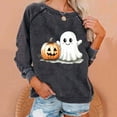 thumbnail image 2 of DDAPJ pyju Women's Halloween Ghost Sweatshirt Novelty Holiday Pullover Sweatshirt Funny Spooky Season Tops, 2 of 5