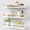 White and Gold, variant on Floating Shelves for Wall 24 Inches Long, Modern White Wall Shelving Unit for Bedroom, Wood Hanging Shelf for Kitchen Bathroom Living Room Office Organizers and Storage (White and Grey)