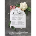 thumbnail image 5 of Inkdotpot Bridal ShowerGameWedding Shower Bachelorette Party Bulk ActivityGamecards 50-PackFloralWhats on Your Phone, 5 of 7