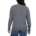 thumbnail image 3 of Lucky Brand Women's V-Neck Sweater, Medium Heather Gray, Large, 3 of 3