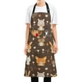 thumbnail image 5 of Cute Animal and Flower Kitchen Apron with 2 Pockets Adjustable waterproof Cooking Aprons for Women Men Chef, 5 of 7