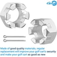 thumbnail image 4 of czcpp-2 Set EZGO TXT Golf Cart Slotted Nut & Pinning 1976-2013 Replacement Part 5/8-1815483-G1/612928 3010387-G1, 4 of 4